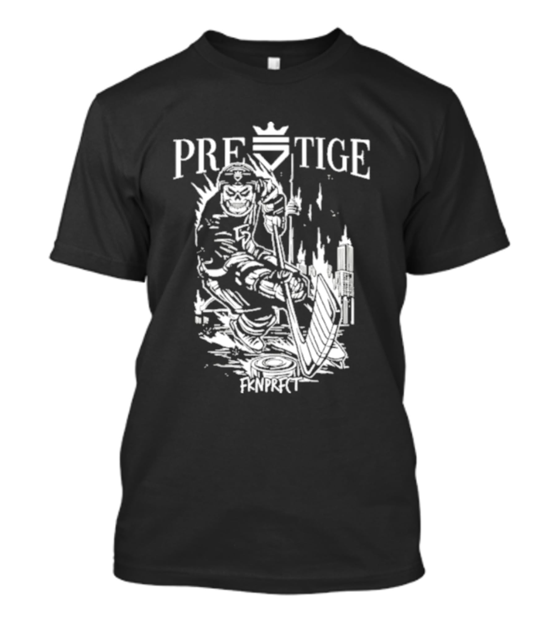 Prestige Fknprfct Toronto Hockey Player City Skyline T-Shirt
