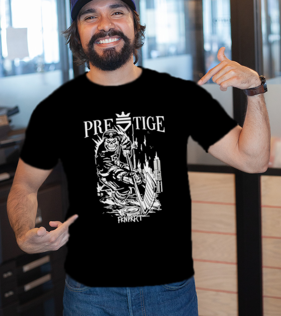Prestige Fknprfct Toronto Hockey Player City Skyline T-Shirt