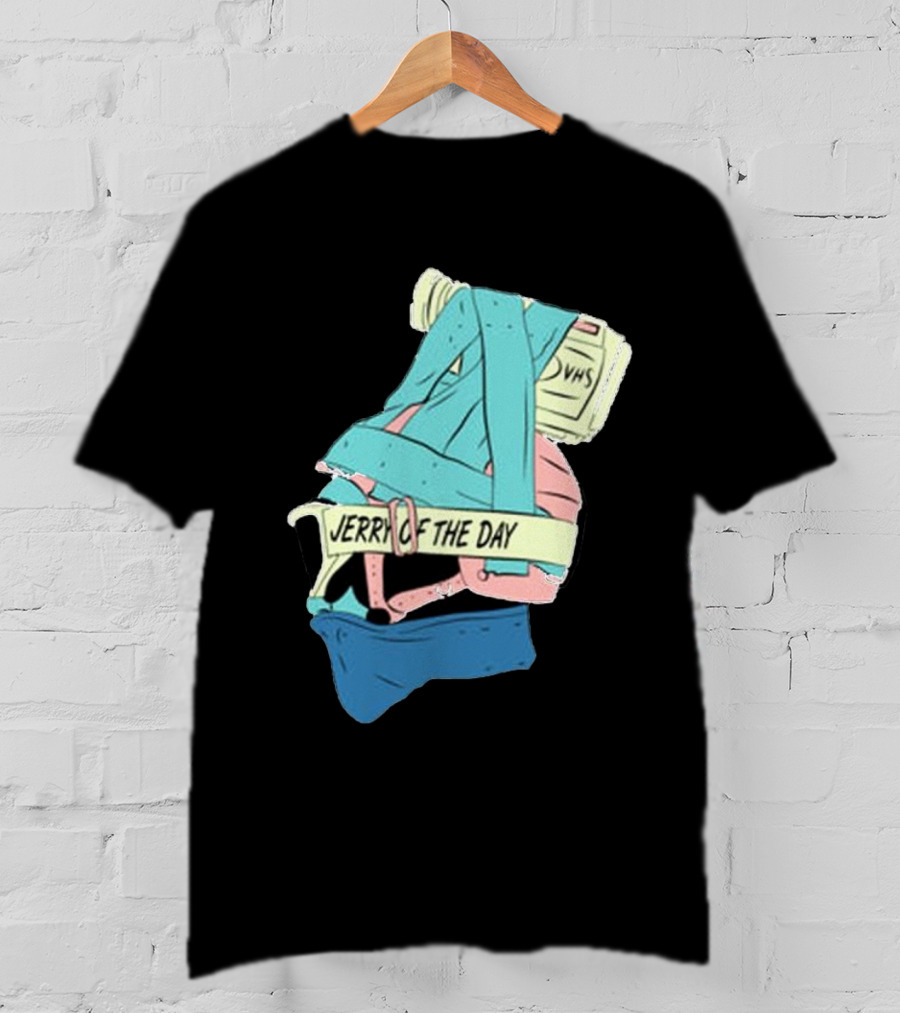 Jerry Of The Day VHS Straps Multicolor Gear T-Shirt