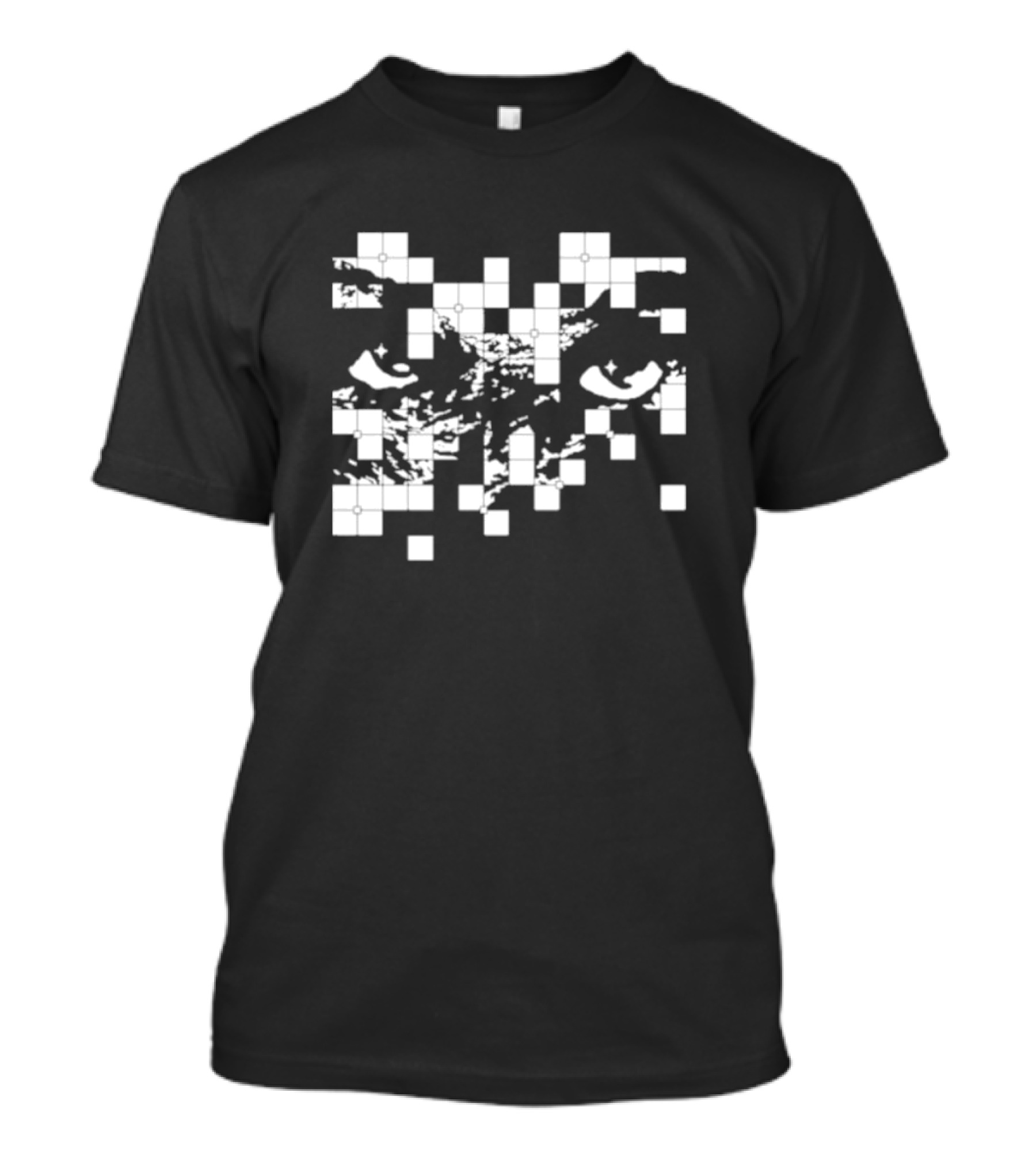 G Jones Paths Eyes Pixelated T-Shirt