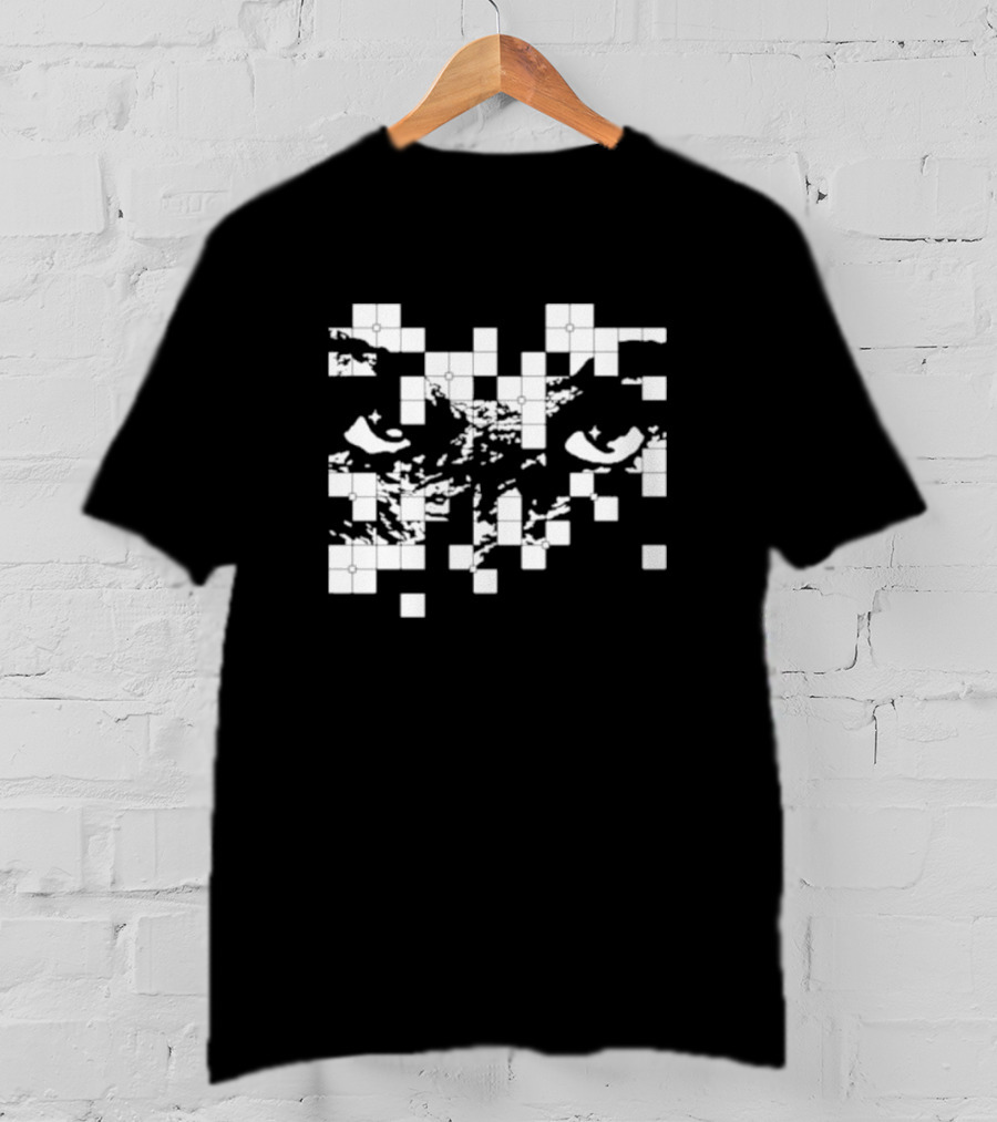 G Jones Paths Eyes Pixelated T-Shirt