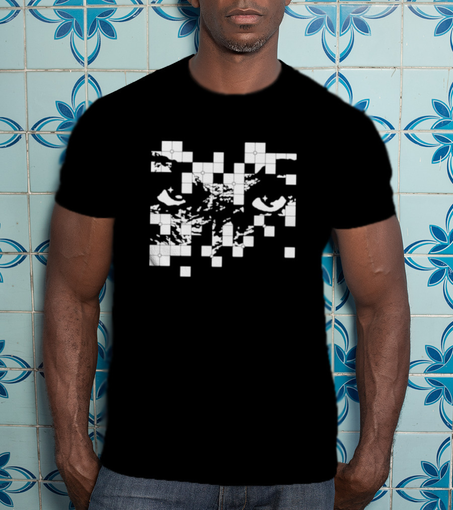 G Jones Paths Eyes Pixelated T-Shirt