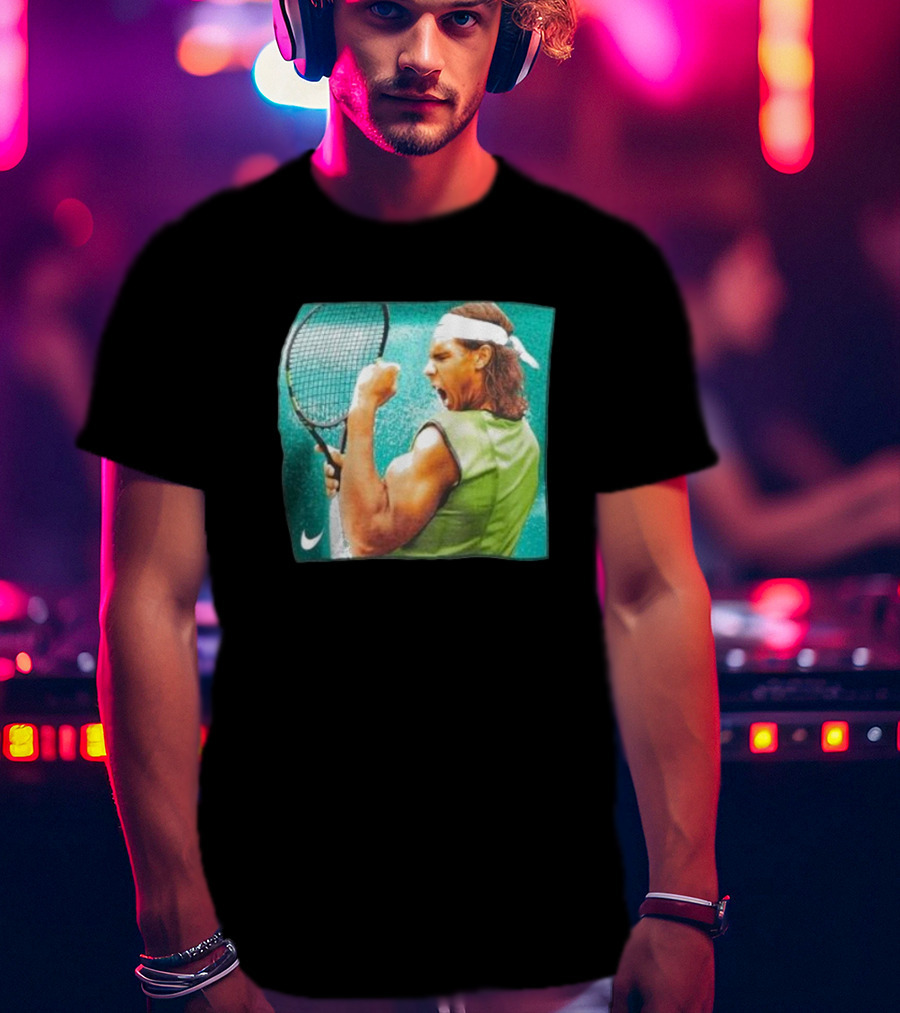 Rafael Nadal Iconic Tennis Celebration Roland Garros T-Shirt