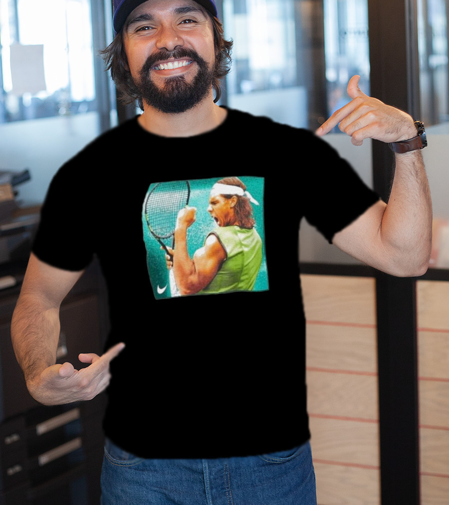 Rafael Nadal Iconic Tennis Celebration Roland Garros T-Shirt