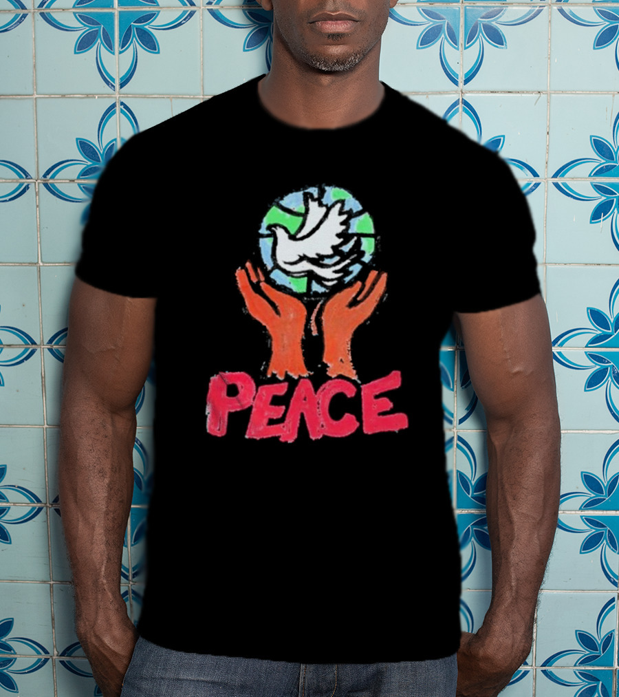 Anthony Edwards Foot Locker Just Don World Peace Dove Hands Peace T-Shirt