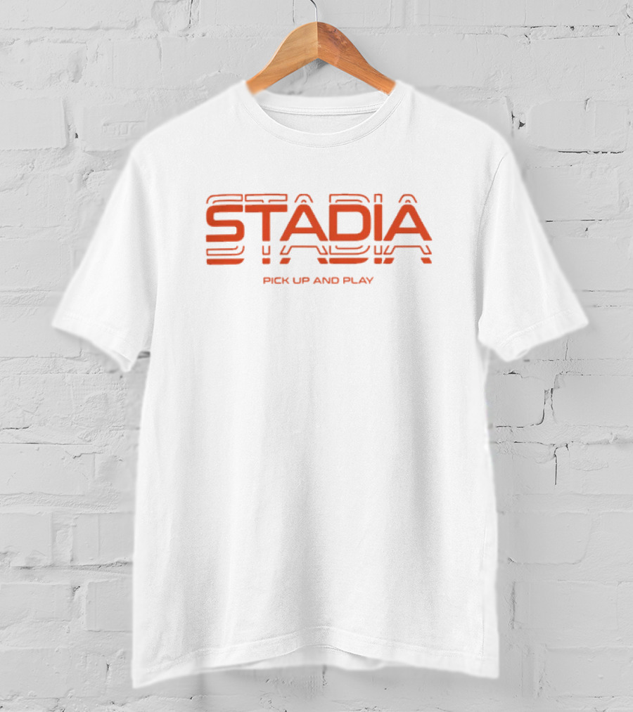 STADIA Pick Up And Play Gaming Dad Merch T-Shirt