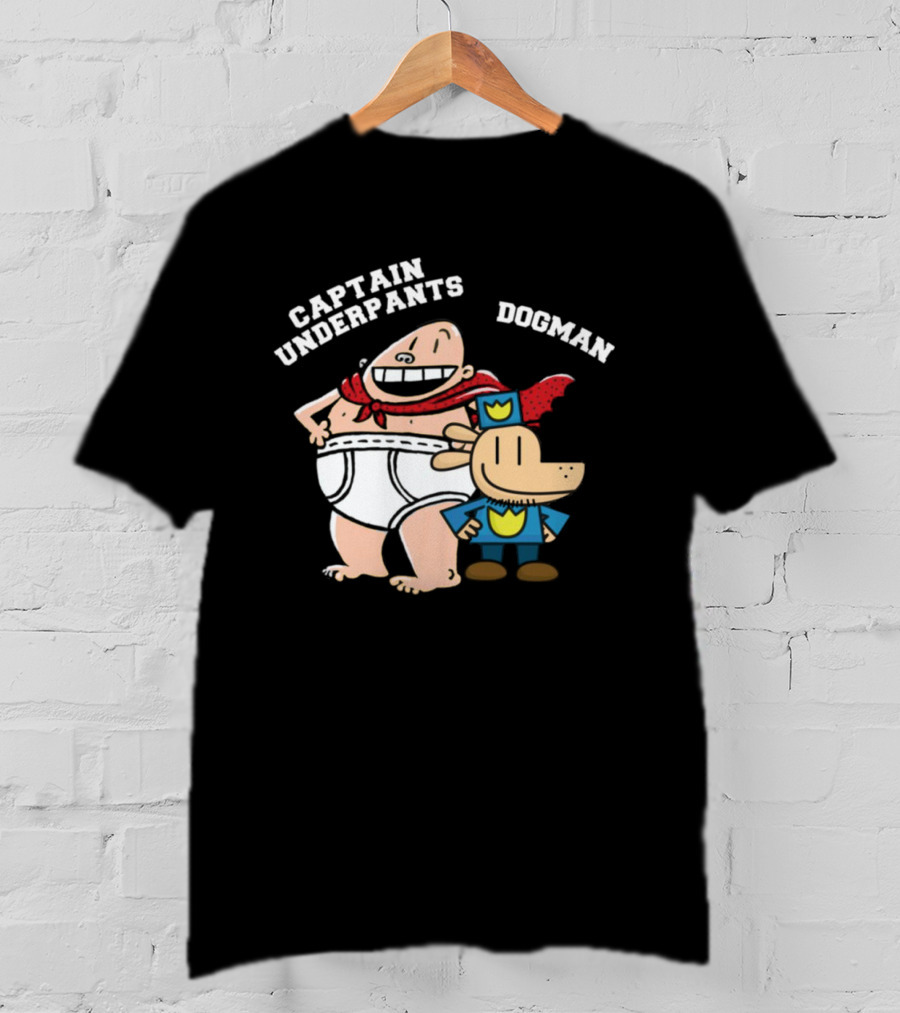 Captain Underpants And Dogman Fun Characters Duo T-Shirt