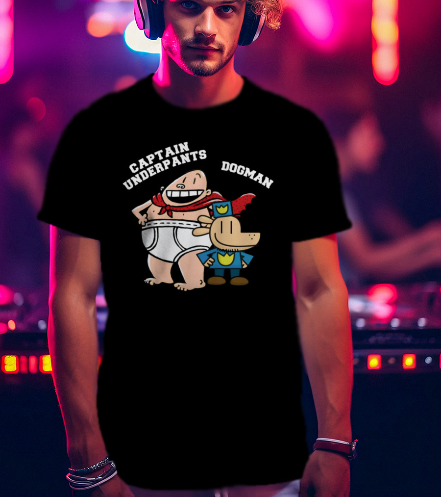 Captain Underpants And Dogman Fun Characters Duo T-Shirt
