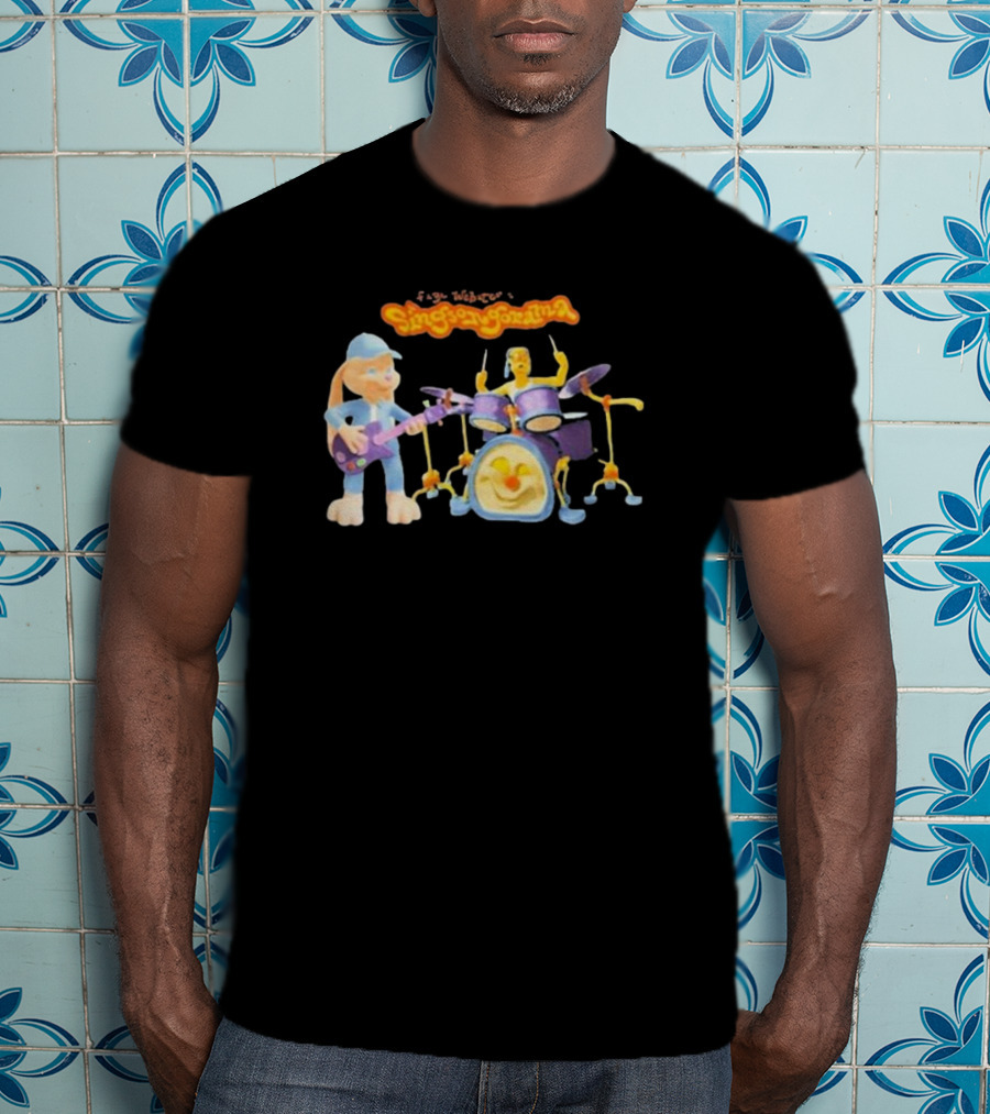 Faye Webster Singsongorama Cartoon Band Performance With Guitar And Drums T-Shirt