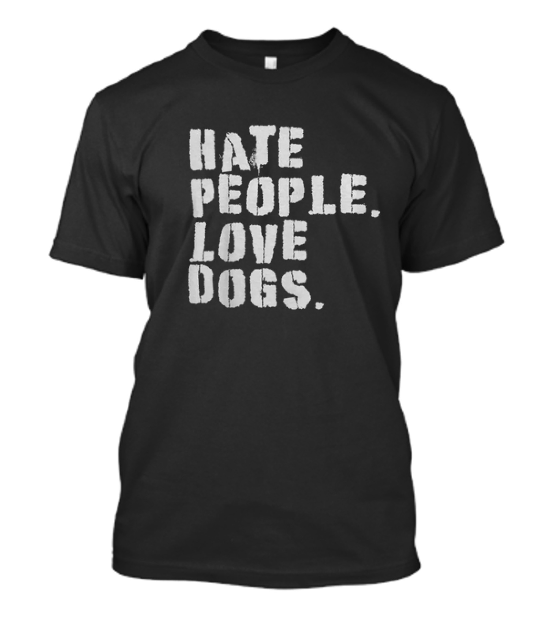 Funny Hate People Love Dogs Dog Owners T-Shirt