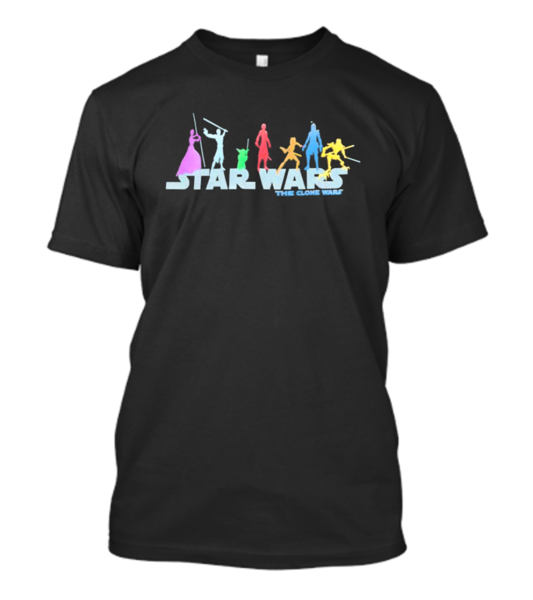 Star Wars The Clone Wars Pride Rainbow T-Shirt