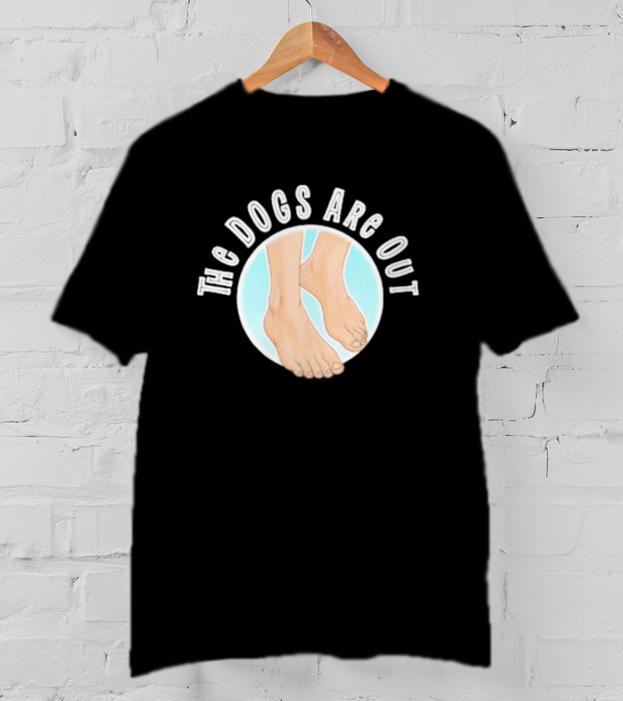 The Dogs Are Out Bare Feet Circle T-Shirt