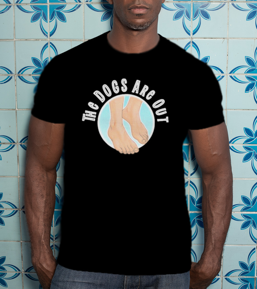 The Dogs Are Out Bare Feet Circle T-Shirt