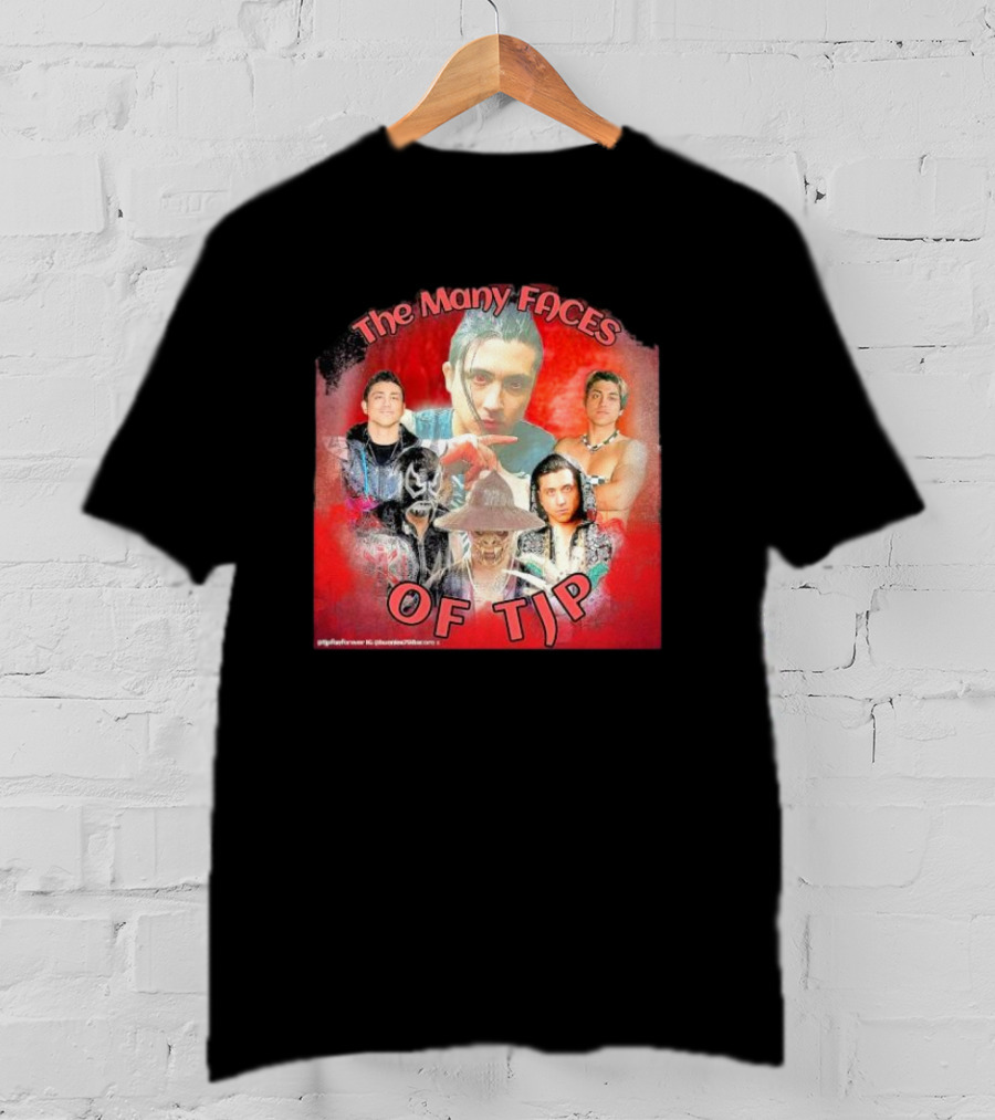 The Many Faces Of TJP Wrestler Transformations And Characters T-Shirt