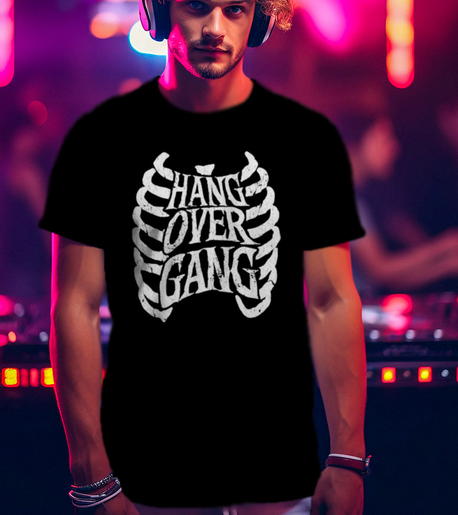 Hang Over Gang Ribcage Skeleton T-Shirt