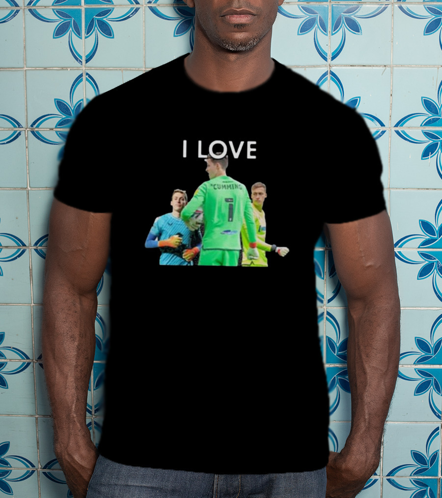 I Love Cumming Soccer Goalkeeper Trio T-Shirt