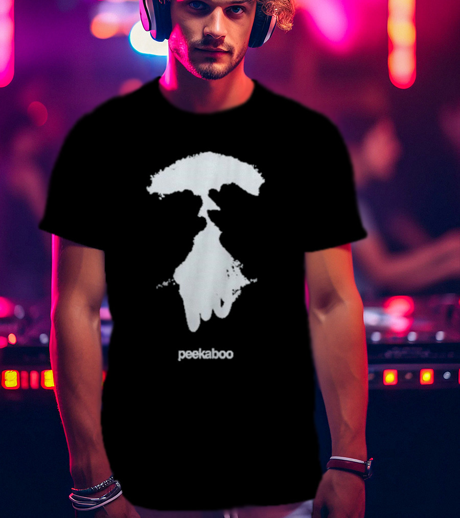 Peekaboo Eyes Wide Open Patch T-Shirt