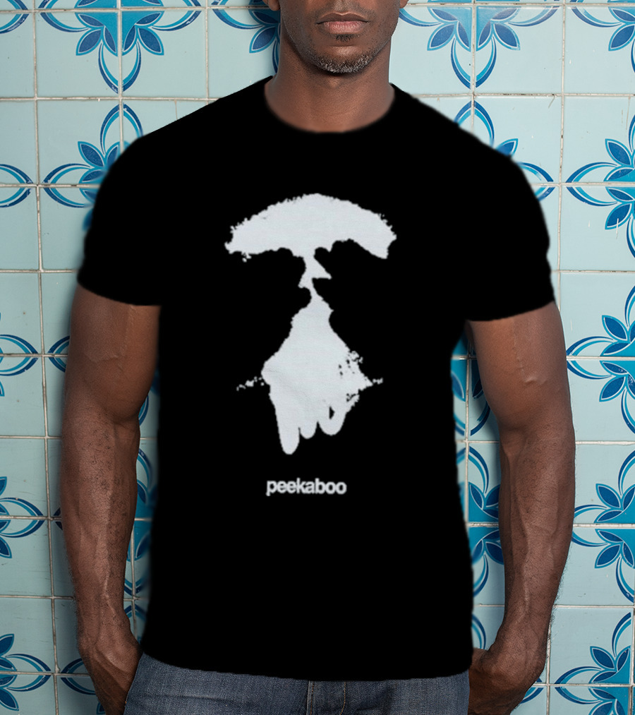 Peekaboo Eyes Wide Open Patch T-Shirt