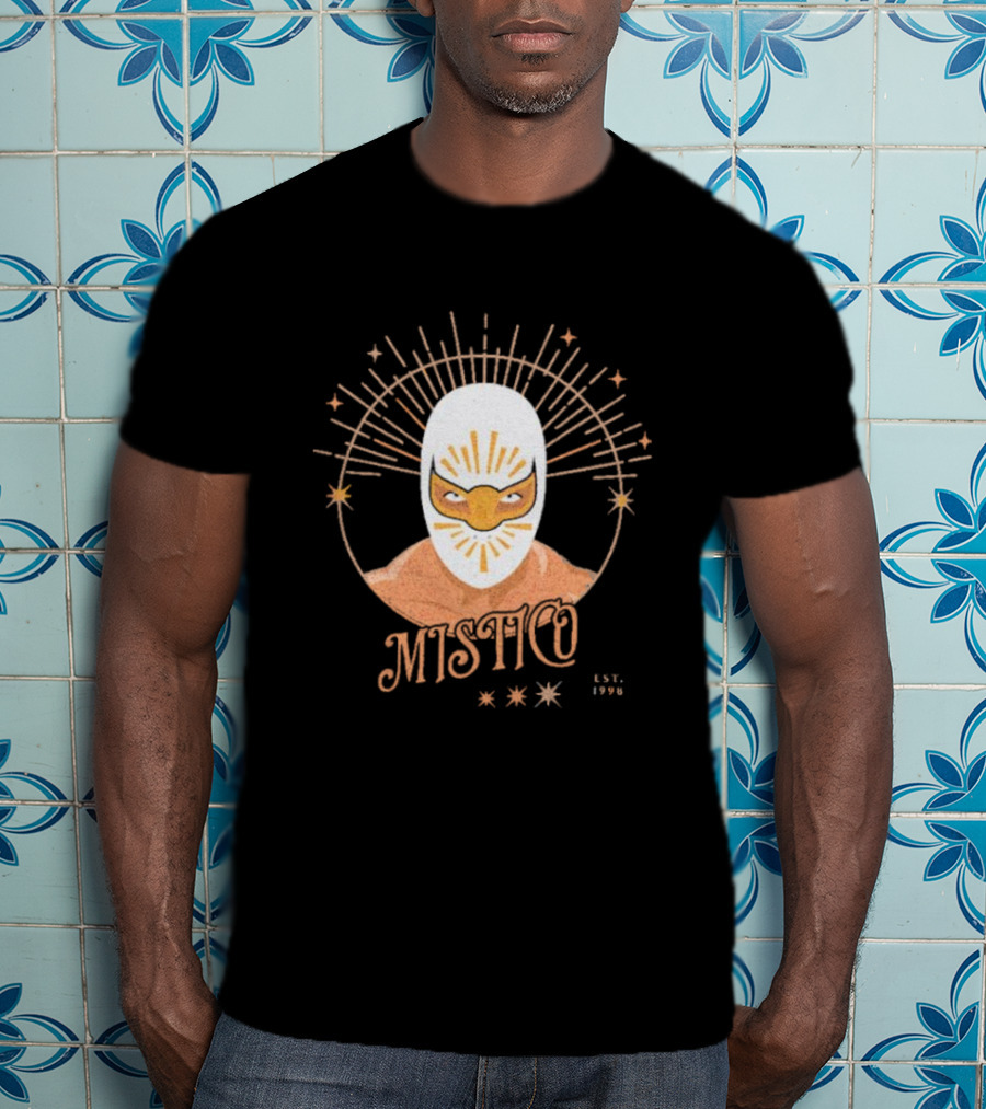 Mistico Est 1998 Wrestling Iconic Masked Starburst T-Shirt