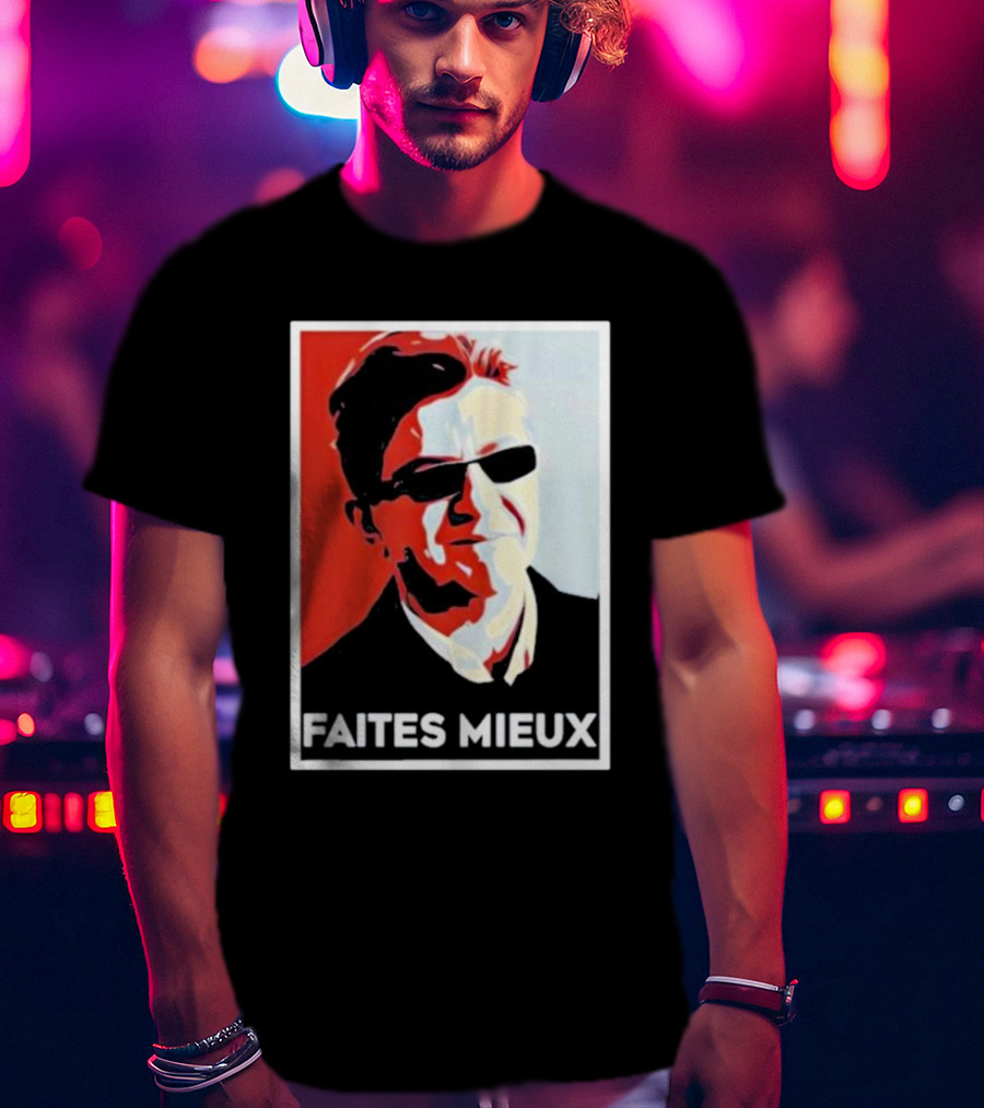 Faites Mieux Red And Black Pop T-Shirt