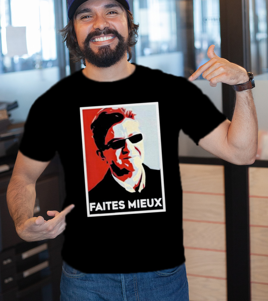 Faites Mieux Red And Black Pop T-Shirt