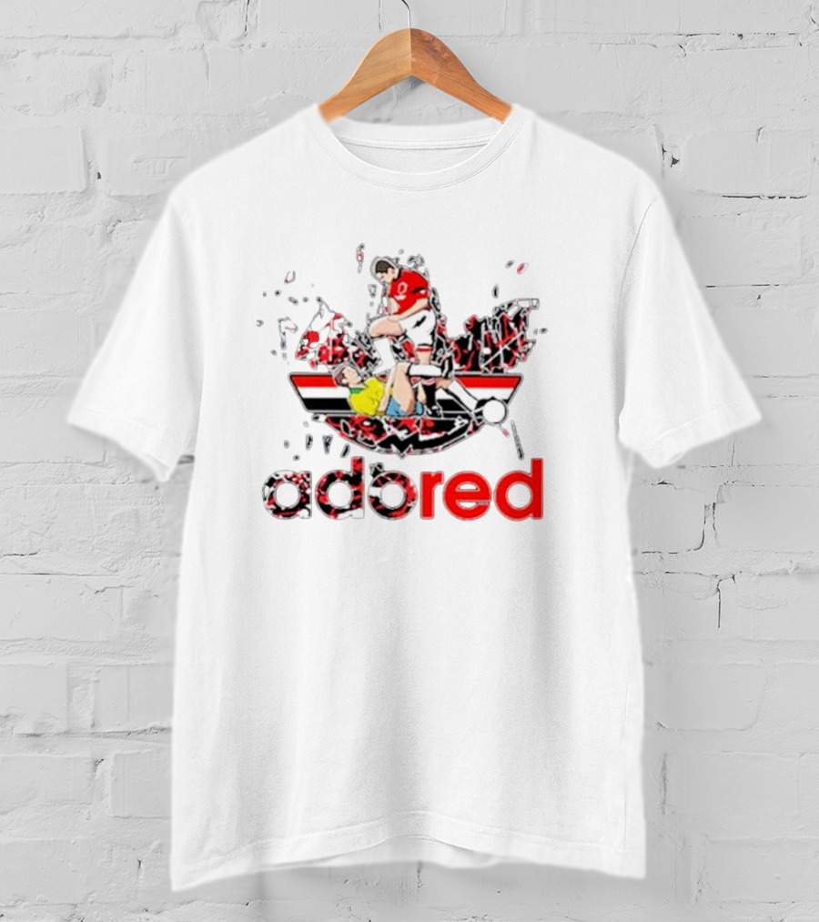 Adored Splatter Football Tackle T-Shirt