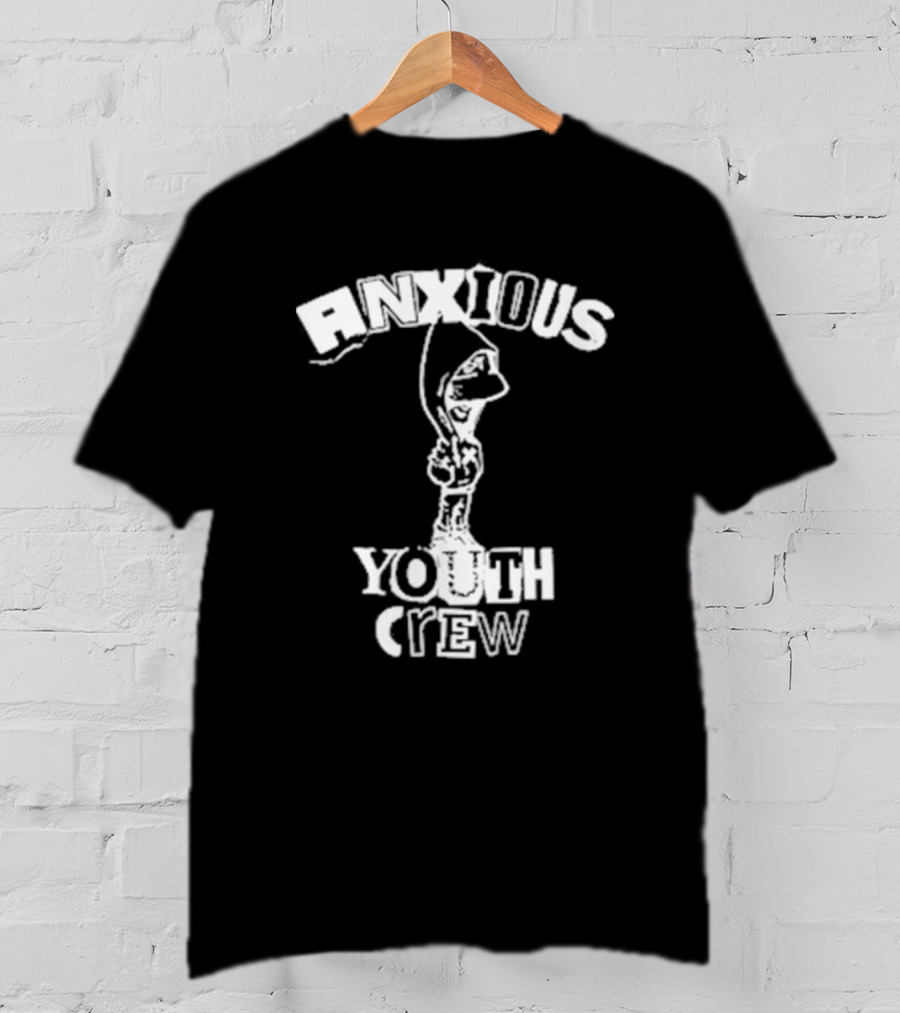 Anxious Youth Crew Hoodie Skateboarder T-Shirt