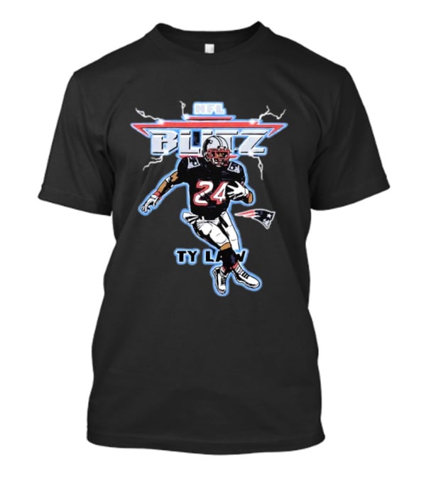 NFL Blitz Patriots Ty Law 24 Running Back T-Shirt