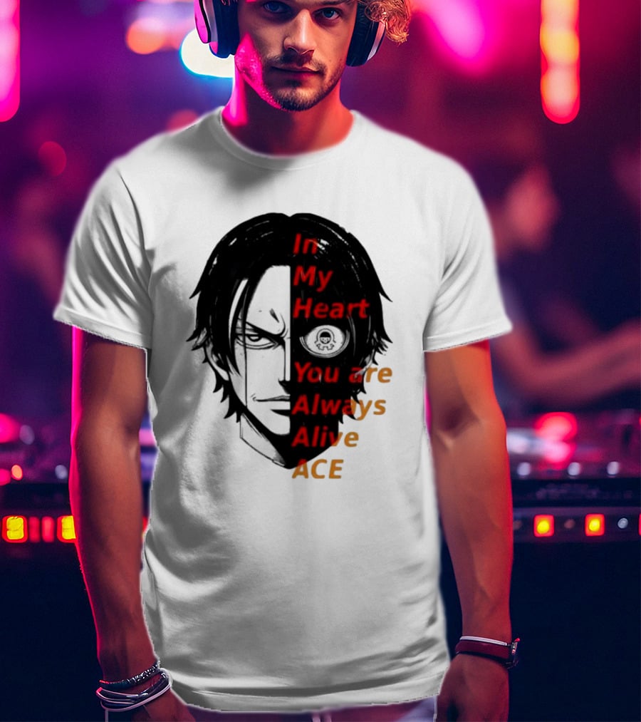 In My Heart You Are Always Alive Ace One Piece T-Shirt