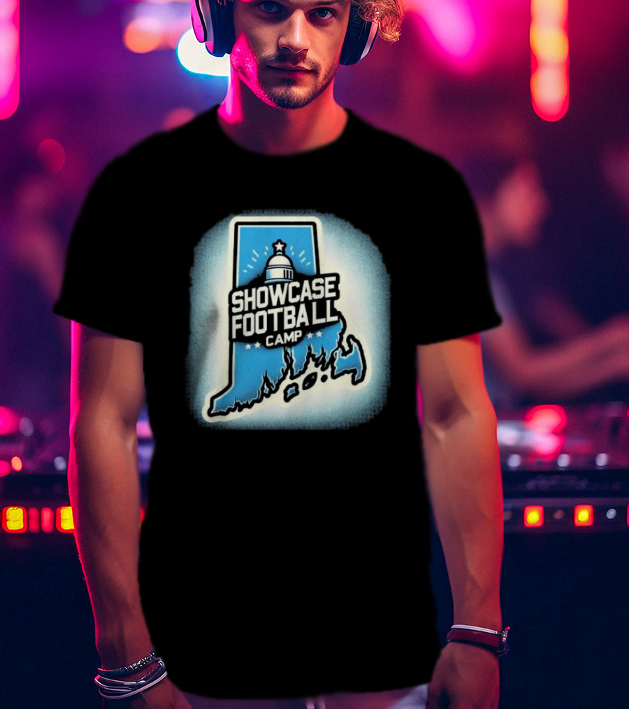 Showcase Football Camp Rhode Island Capitol Map T-Shirt