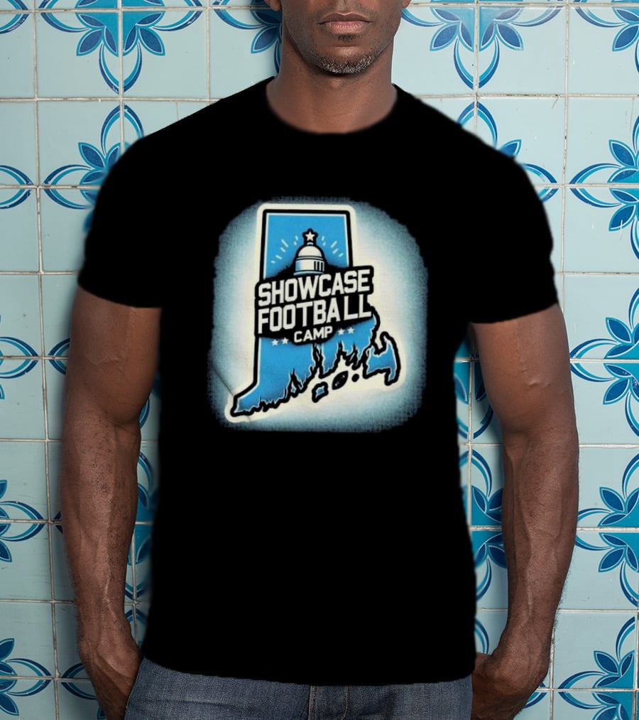 Showcase Football Camp Rhode Island Capitol Map T-Shirt