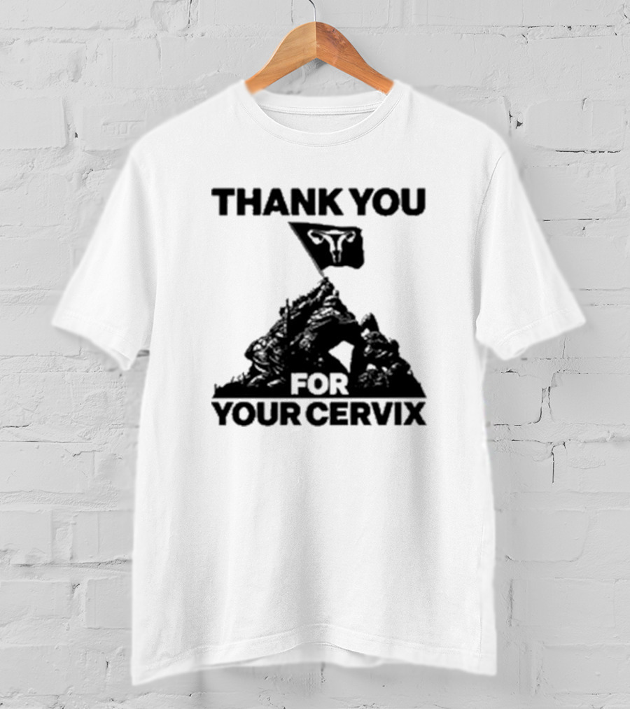Thank You For Your Cervix Iconic Flag T-Shirt