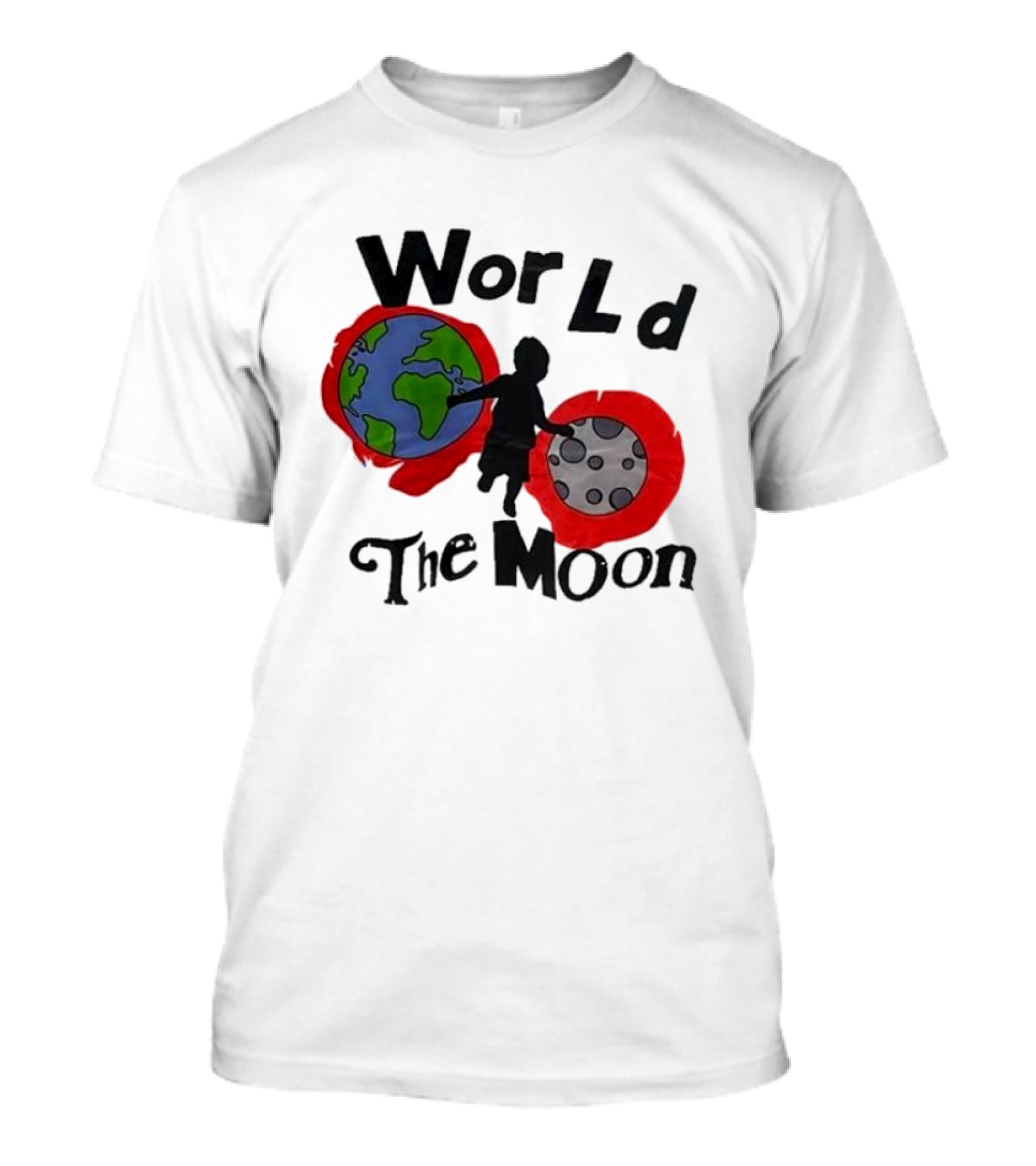 World The Moon Child Earth And Moon T-Shirt