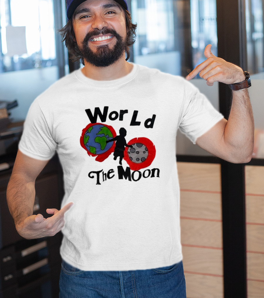 World The Moon Child Earth And Moon T-Shirt
