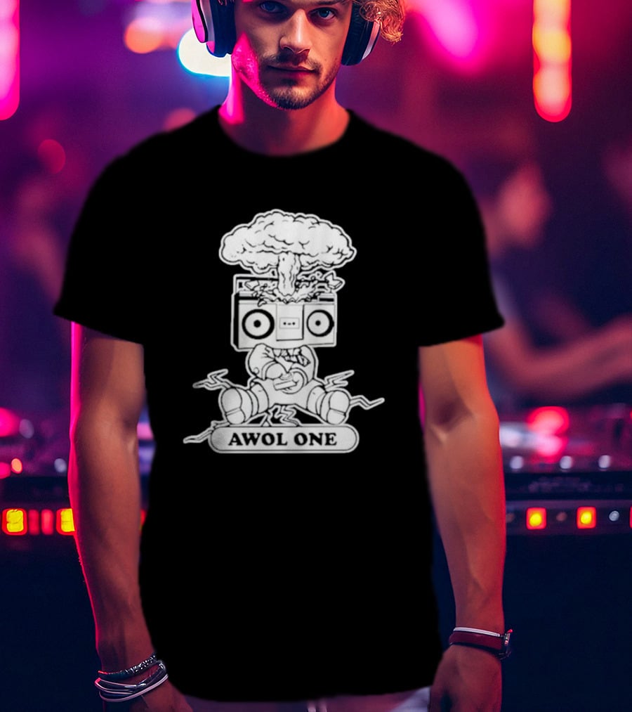 Awol One Exploding Boombox Head T-Shirt
