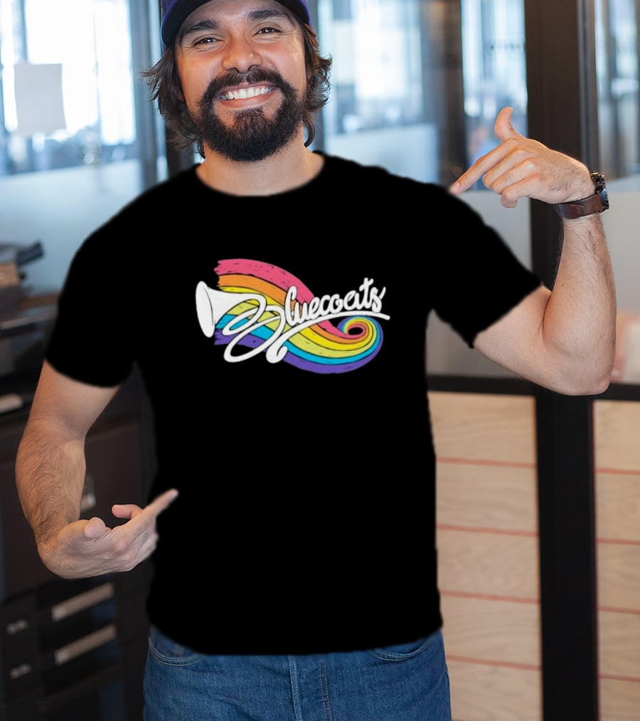 Bluecoats Horn With Rainbow Swirl T-Shirt
