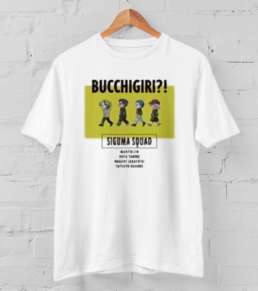 Bucchigiri Siguma Squad Anime Walk Chibitoko Series T-Shirt