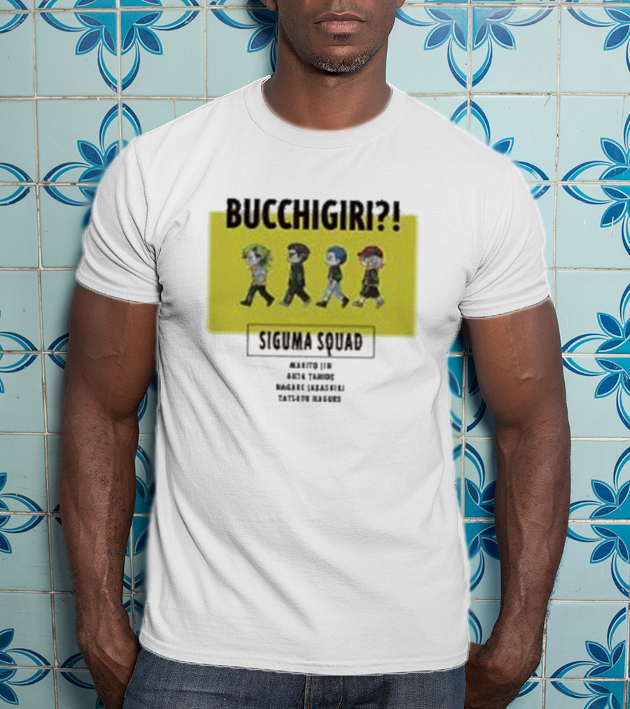 Bucchigiri Siguma Squad Anime Walk Chibitoko Series T-Shirt