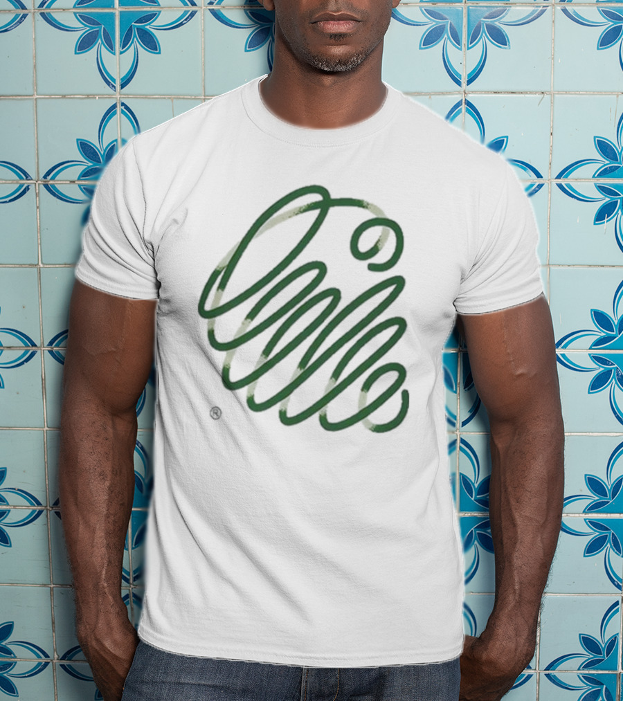 Carhartt Wip Noodle Spiral Abstract Green T-Shirt