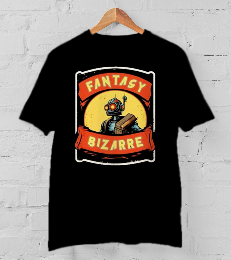 Fantasy Bizarre Robot With Vintage Sci-Fi Suit And Gadget Box T-Shirt