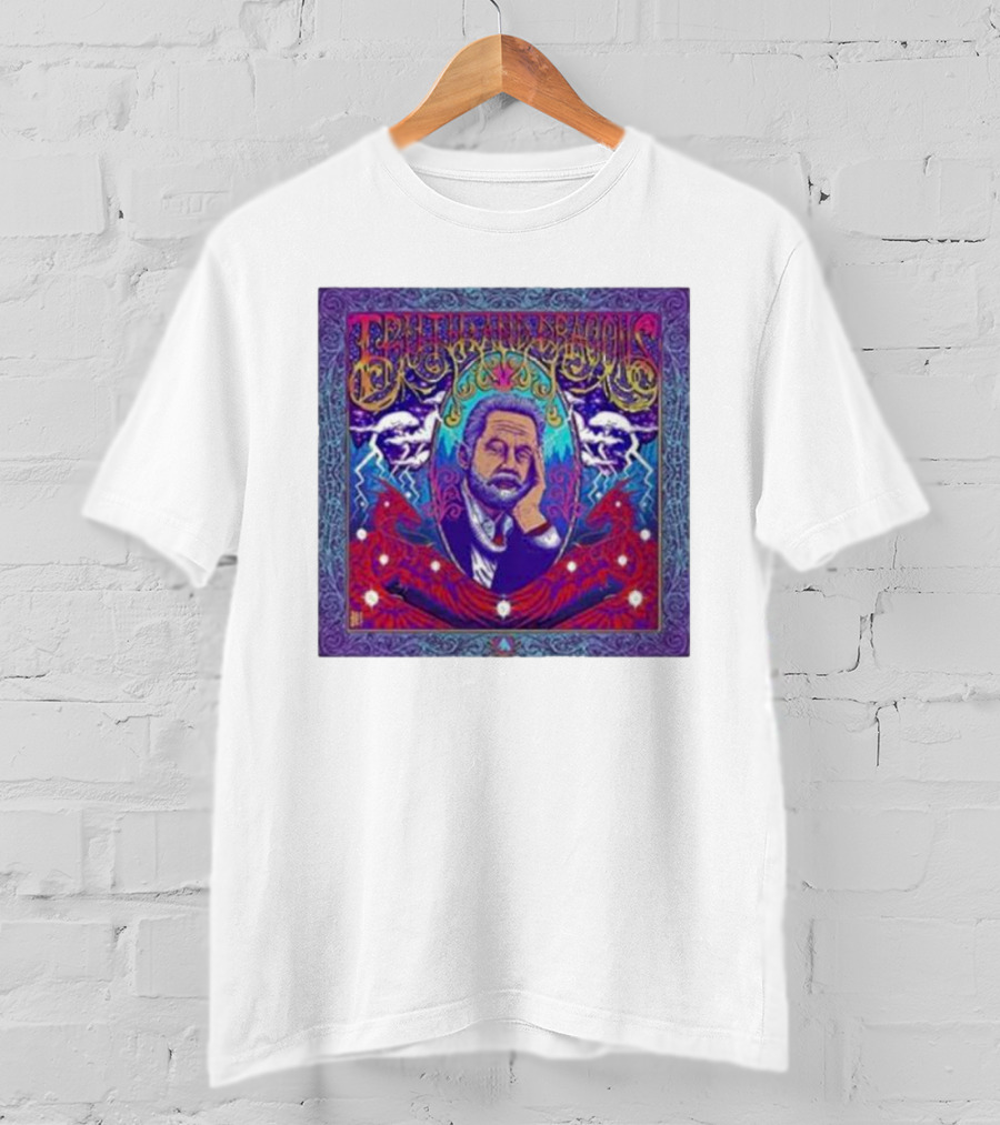 Truth And Dragons Psychedelic Portrait Neon T-Shirt