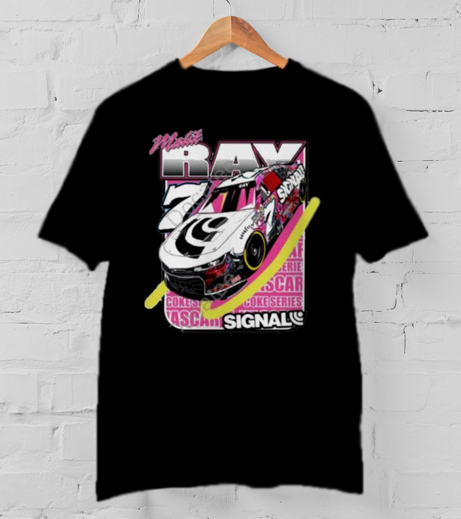 Malik Ray 7 NASCAR Coke Series Signal Racing Car T-Shirt