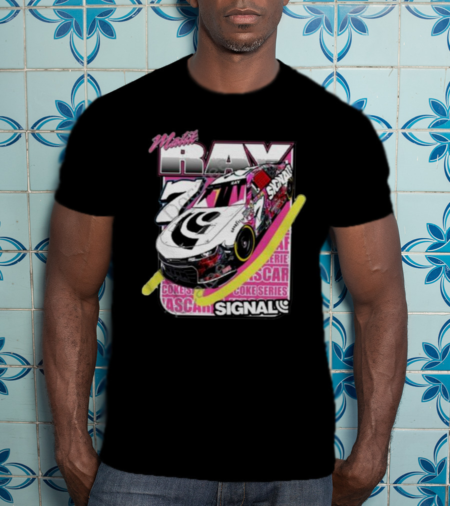 Malik Ray 7 NASCAR Coke Series Signal Racing Car T-Shirt