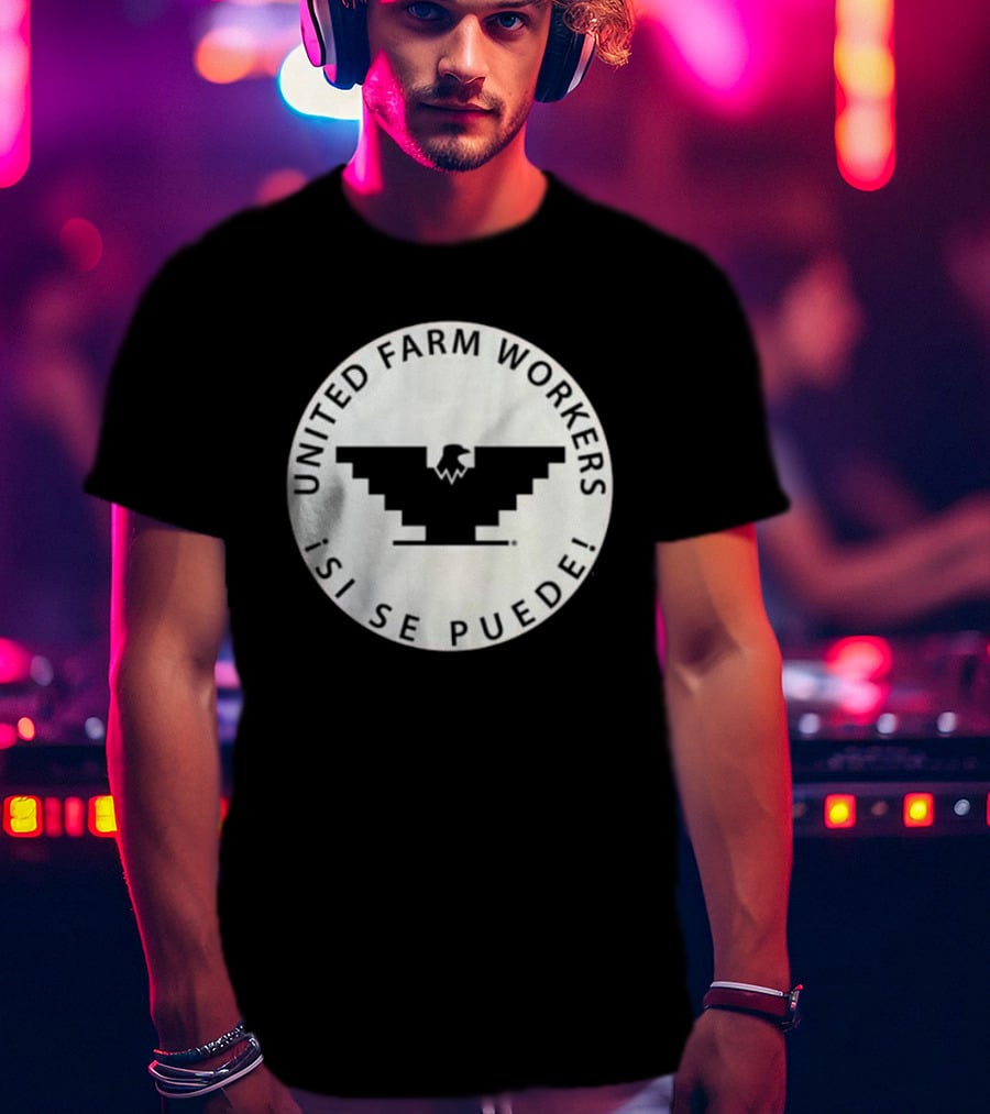 United Farm Workers ¡Sí Se Puede Eagle Emblem T-Shirt