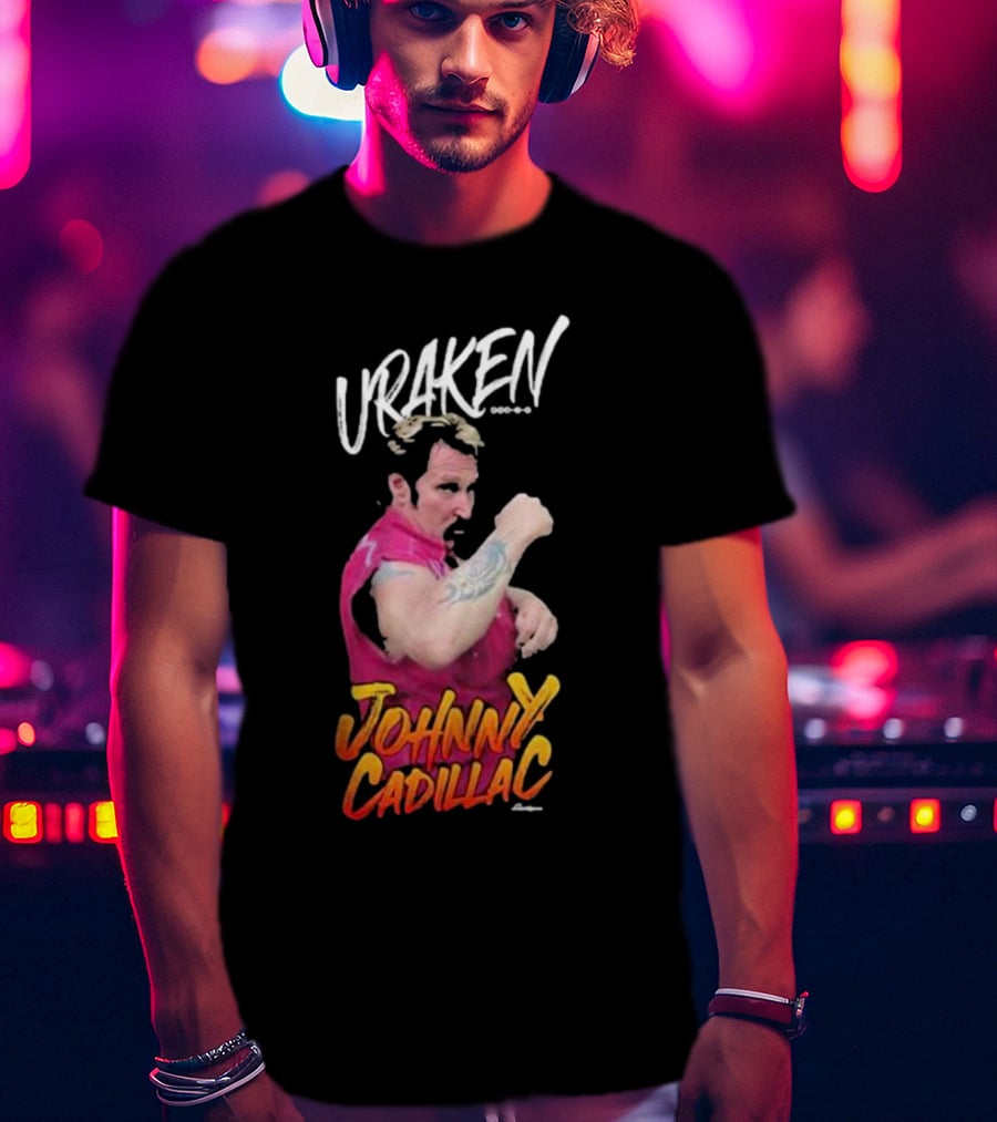 Uraken Johnny Cadillac Martial Arts Enthusiast With Dynamic Pose And Bold Colors T-Shirt