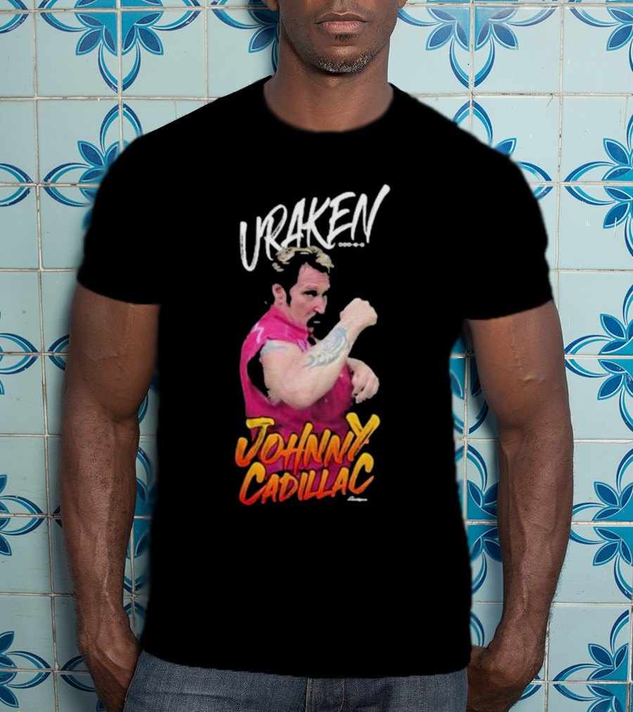 Uraken Johnny Cadillac Martial Arts Enthusiast With Dynamic Pose And Bold Colors T-Shirt