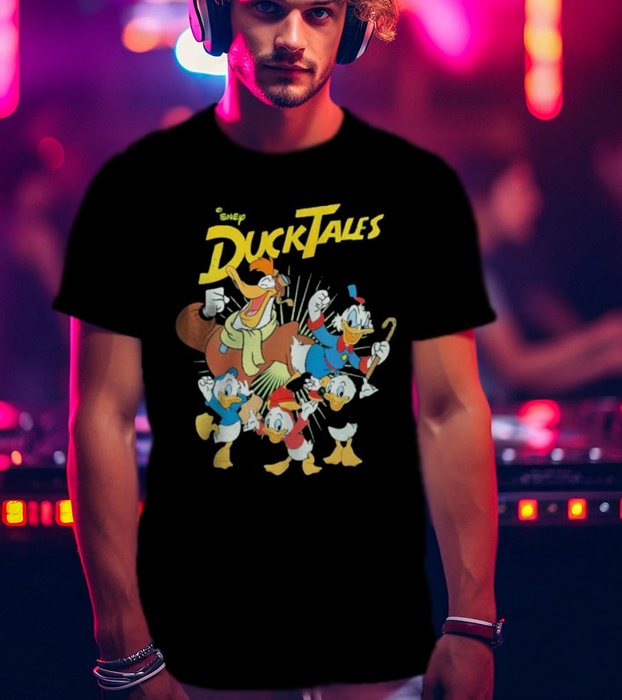 DuckTales Vintage Cast Disney Duck Cartoon Characters T-Shirt