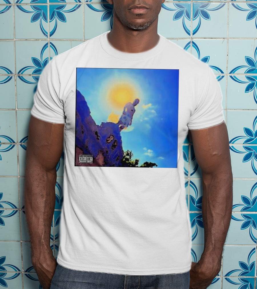 Wagmi Music Images Figure On Cliff With Sun And Clouds Cover T-Shirt