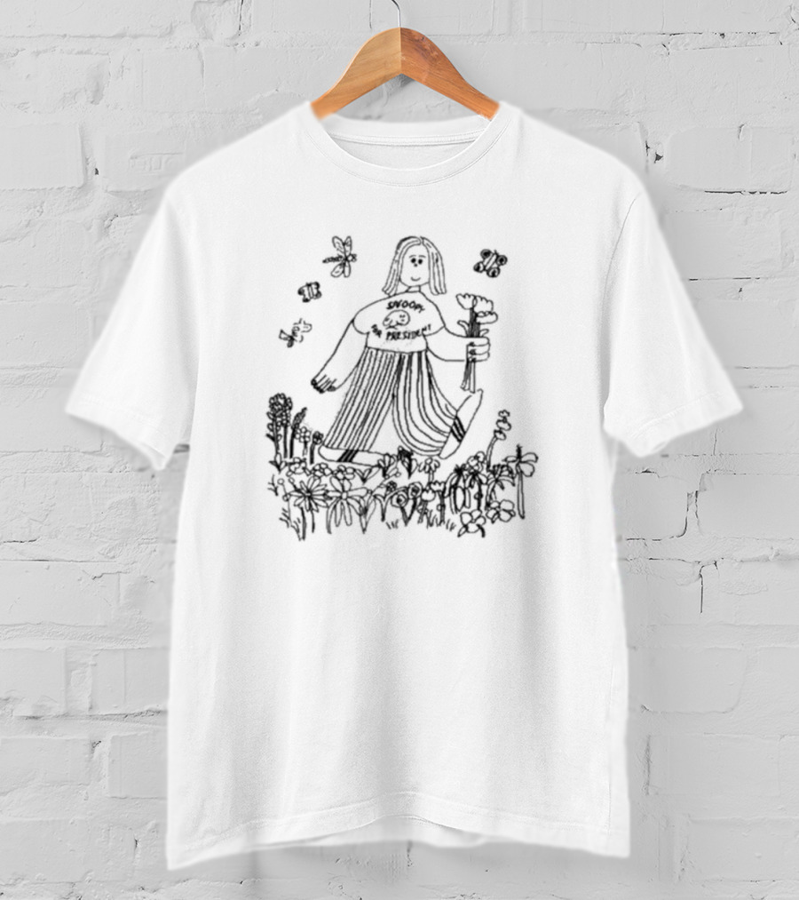 Support The Pollinators Walking With Flowers T-Shirt