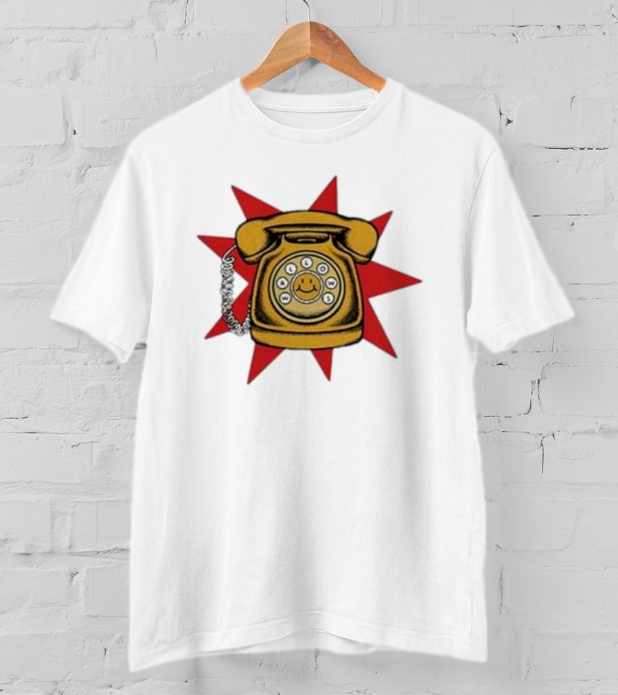 Wallows Music Vintage Phone Smiley Rotary Starburst Raglan T-Shirt